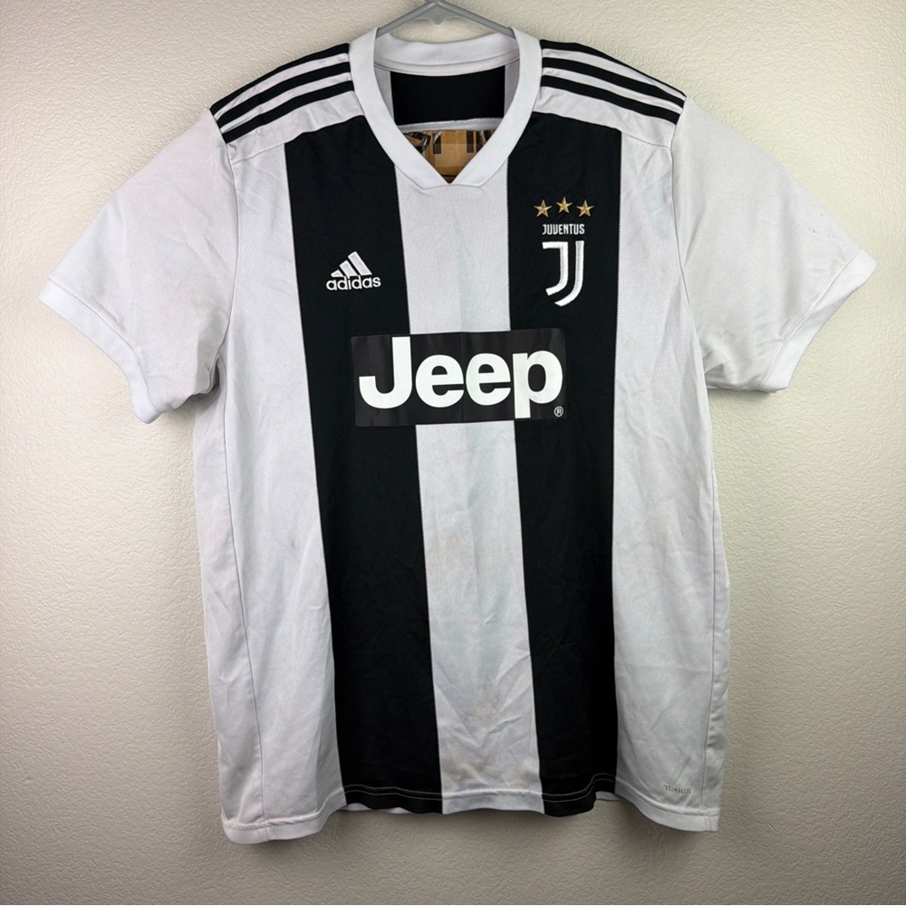 Adidas Juventus Jersey Jeep Black White Short Sleeve Men’s Extra Large